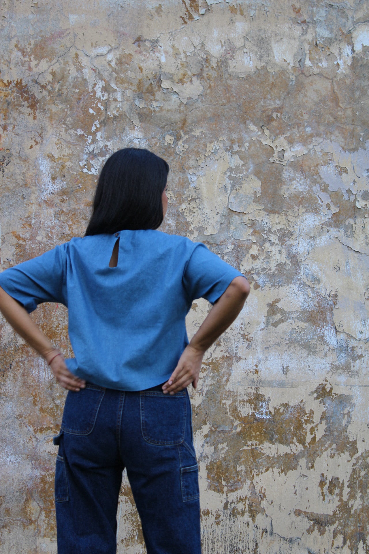 Juanita Blouse- *Indigo Plant Dyed*