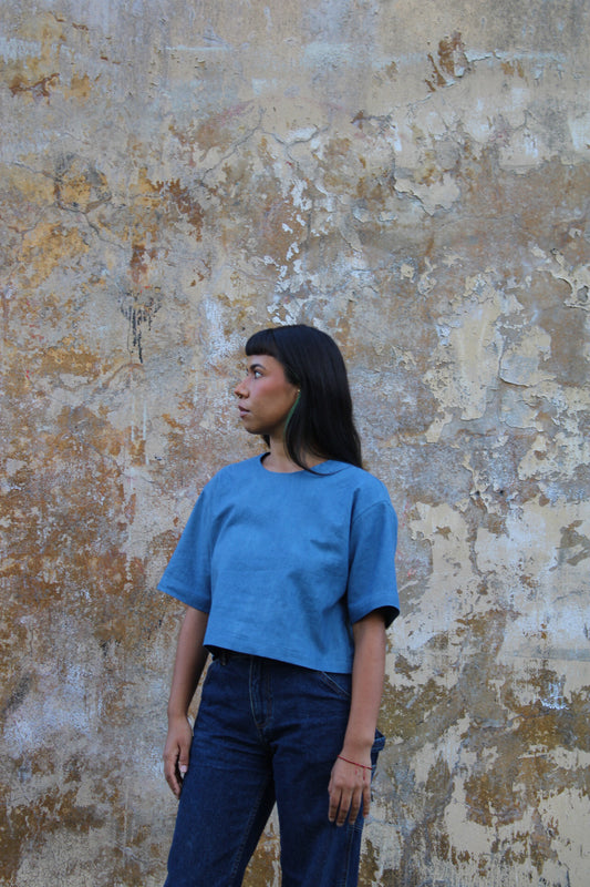 Juanita Blouse- *Indigo Plant Dyed*