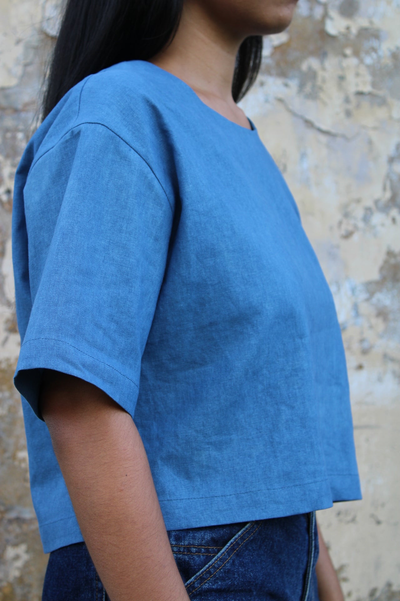 Juanita Blouse- *Indigo Plant Dyed*